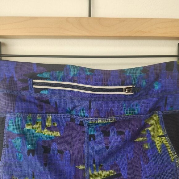 Athleta Dobby Be Free Knicker Blue Cropped Pants Leggings Tights Women's XS - Picture 6 of 10
